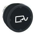 Harmony tête de BP Ø37 IP69K - Ø22 -  noir - avec marquage