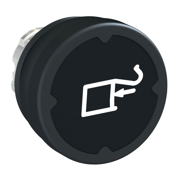 Harmony tête de BP Ø37 IP69K - Ø22 -  noir - avec marquage
