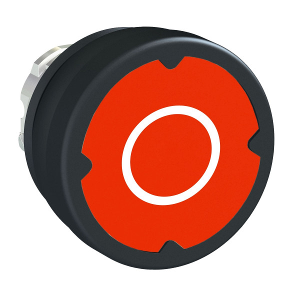Harmony tête de BP Ø37 IP69K - Ø22 -  rouge - avec marquage O
