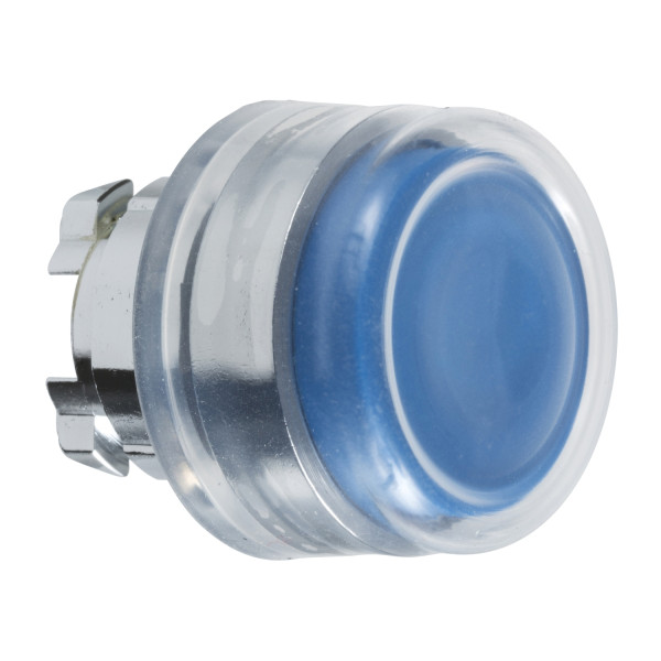 Harmony tête de bouton poussoir + capuchon IP69K - Ø22 - bleu