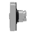 Harmony tête bt-pous doub touche Ø22 blanc+noir flèche haut flèche bas IP66
