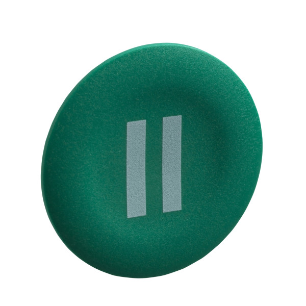Harmony cabochon lisse II - vert pour poussoir rond Ø22