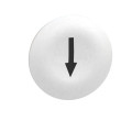 Harmony capsule de bouton-poussoir blanc - flèche de repérage noire - jeu de 10