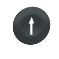 Harmony capsule de bouton-poussoir noir - flèche de marquage blanche - jeu de 10