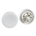 Harmony cabochon lisse - blanc pour poussoir rond Ø22