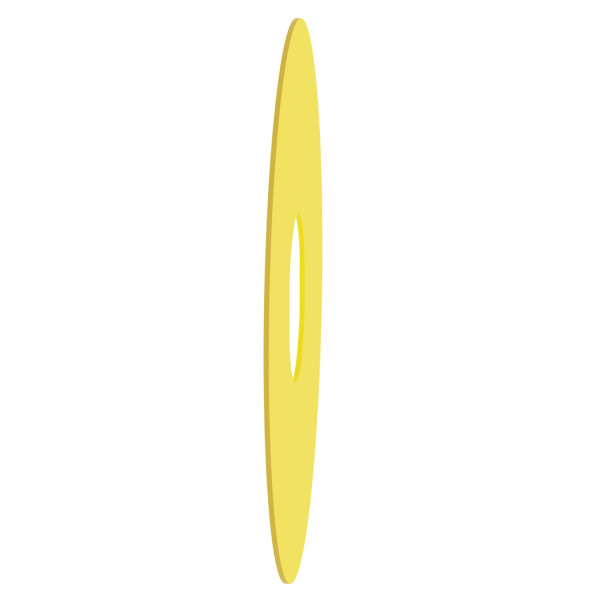 Harmony étiquette circulaire Ø90mm jaune - logo EN13850 - ARRET D'URGENCE