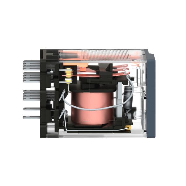 RELAIS MINIATURE 4 CO SANS BOUTON AVEC LED 24 VDC