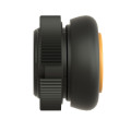 tête ronde pour bouton poussoir à impulsion XACA jaune capuchonné