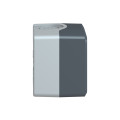 Harmony boite - 1 trou - couvercle gris foncé - fond gris clair
