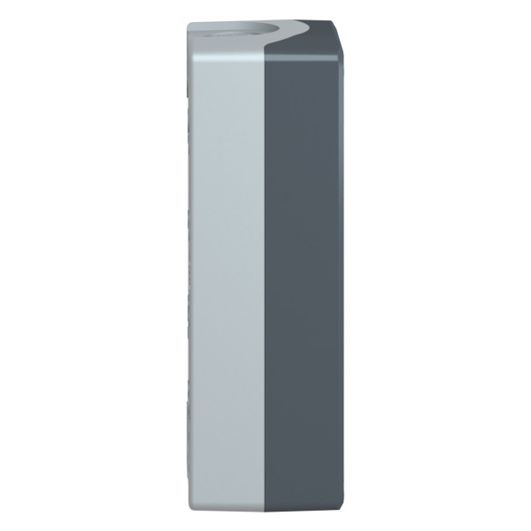 Harmony boite - 4 trous - couvercle gris foncé - fond gris clair