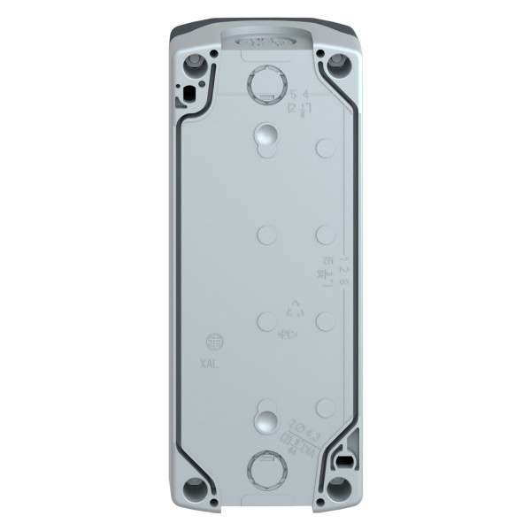 Harmony boite - 4 trous - couvercle gris foncé - fond gris clair
