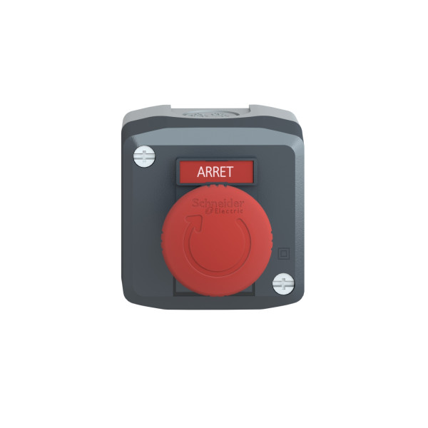 Harmony boite - 1 coup de poing rouge Ø40 - 1O - Arret