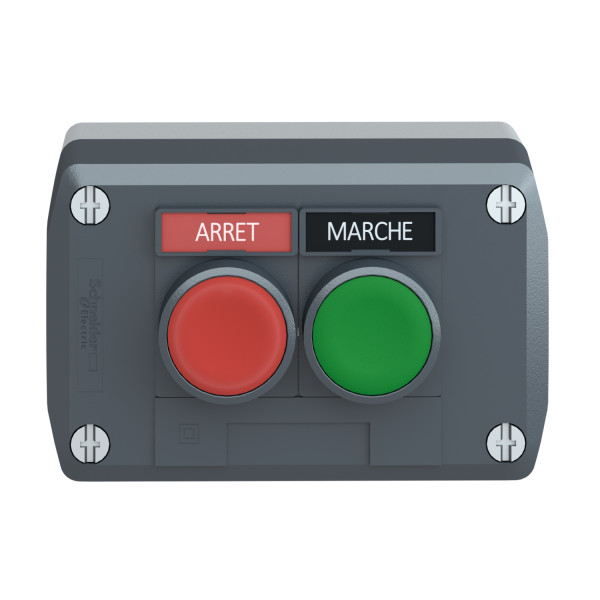 Harmony boite - 2 boutons poussoirs Ø22 - vert /rouge   