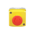 Harmony boite jaune 1 arrêt d'urgence rouge Ø40 tourner pour déverrouiller 1O