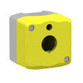 Harmony xal - boite vide 1 trou - Ø22 - jaune - pour arrêt d'urgence lumineux