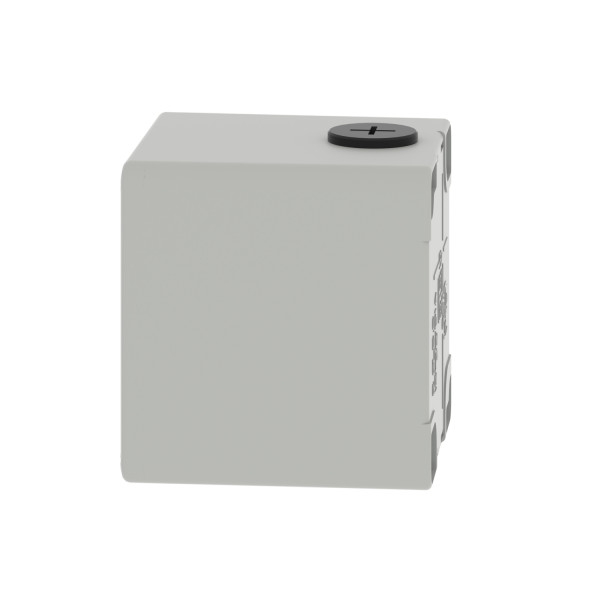 Boite métal vide grise - m20 x2 - non percée - 80x80x77 mm - ul culus