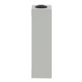 Boite métal vide grise - M25 x2 - 3 trous 22 mm - 80x175x51,5 mm