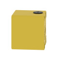 Boite métal vide jaune pour arrêts d'urgence m20 1 trou 22mm 80x80x77 ul culus