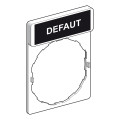 Harmony porte étiquette 30 x 40 mm standard - Ø22 - avec étiquette DEFAUT