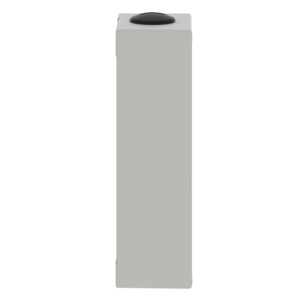 Boite métal vide grise - m25 x2 - 4 trous 22 mm - 80x175x51,5 mm