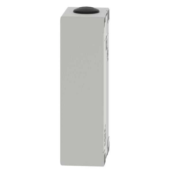 Boite métal vide grise - m25 x2 - 6 trous 22 mm - 80x175x51,5 mm