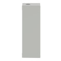 Boite métal vide grise - m25 x1 - 4 trous 22 mm - 80x220x77 mm