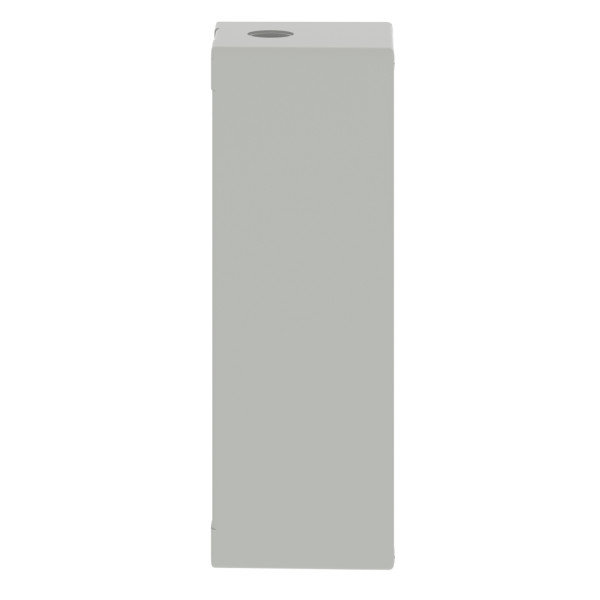 Boite métal vide grise - m25 x1 - 6 trous 22 mm - 80x220x77 mm