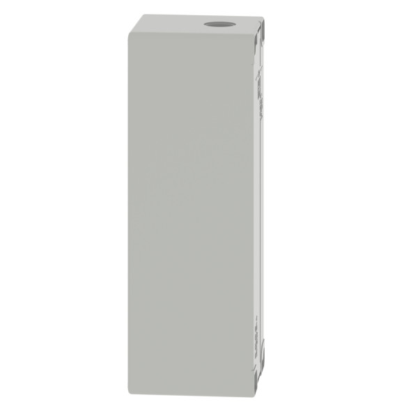 Boite métal vide grise - m25 x1 - 8 trous 22 mm - 80x220x77 mm