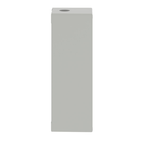 Boite métal vide grise - m25 x1 - 4 trous 30 mm - 80x220x77 mm