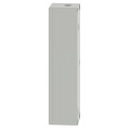 Boite métal vide grise - m32 x1 - non percée - 85x310x77 mm