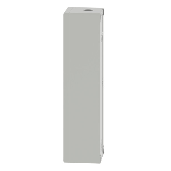 Boite métal vide grise - m32 x1 - 6 trous 30 mm - 85x310x77 mm