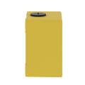 Boite métal vide jaune pour arrêts d'urgence m20 1 trou 22mm 80x80x51,5 ul culus