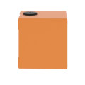 Boite métal vide orange - m20 x2 - 1 trou 30 mm - 80x80x77 mm - ul culus