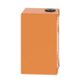 Boite métal vide orange - m20 x2 - 2 trous 22 mm - 80x130x77 mm - ul culus