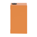 Boite métal vide orange - m20 x2 - 2 trous 30 mm - 80x130x77 mm - ul culus