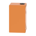 Boite métal vide orange - m20 x2 - 2 trous 30 mm - 80x130x77 mm - ul culus