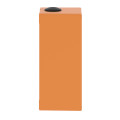 Boite métal vide orange - m25 x2 - 3 trous 30 mm - 80x175x77 mm