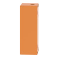 Boite métal vide orange - m25 x1 - 4 trous 30 mm - 80x220x77 mm