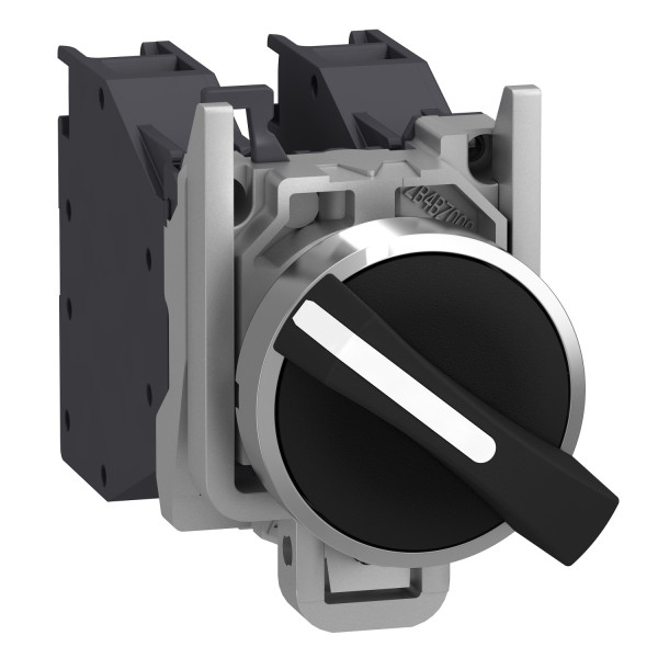 Harmony xb4 - bouton tournant atex - 2 positions fixes - 1f+1o - noir - Ø22
