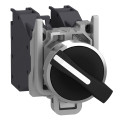 Harmony xb4 - bouton tournant atex - 2 positions fixes - 1f+1o - noir - Ø22