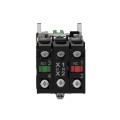 Harmony bouton tournant lumineux vert Ø22- à manette 3 positions 24V 1O+1F