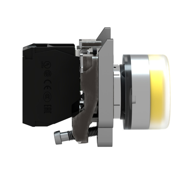 Harmony bouton-poussoir jaune IP69K Ø22 - à impulsion - 1F