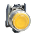 Harmony bouton-poussoir jaune IP69K Ø22 - à impulsion - 1F