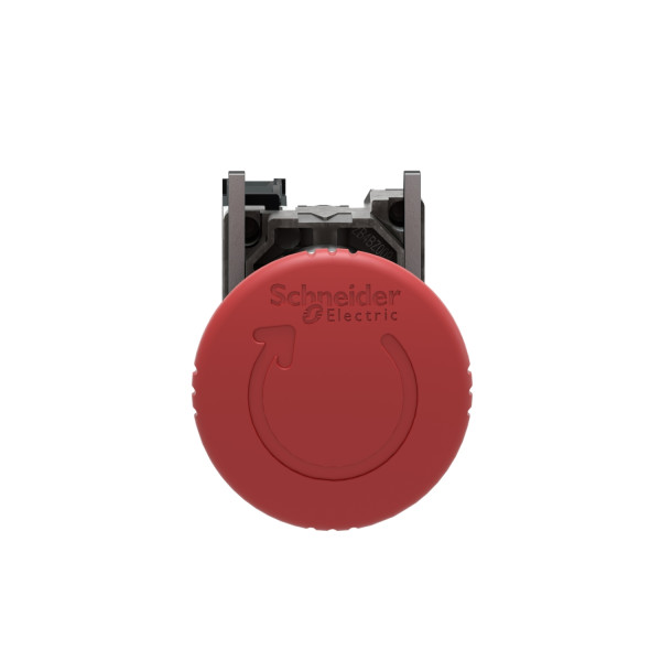 Bouton d’arrêt d’urgence Harmony XB4 - Ø40 mm - Pousser/Tourner - 1O - Schneider Electric