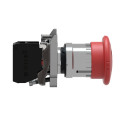 Bouton d’arrêt d’urgence Harmony XB4 - Ø40 mm - Pousser/Tourner - 1O - Schneider Electric