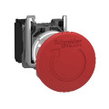 Bouton d’arrêt d’urgence Harmony XB4 - Ø40 mm - Pousser/Tourner - 1O - Schneider Electric