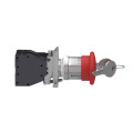 Harmony xb4 - bouton arrêt urgence - atex - clé 455 - 1f + 1o - rouge - Ø40