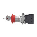 Harmony xb4 - bouton arrêt urgence - atex - clé 455 - 1f + 1o - rouge - Ø40