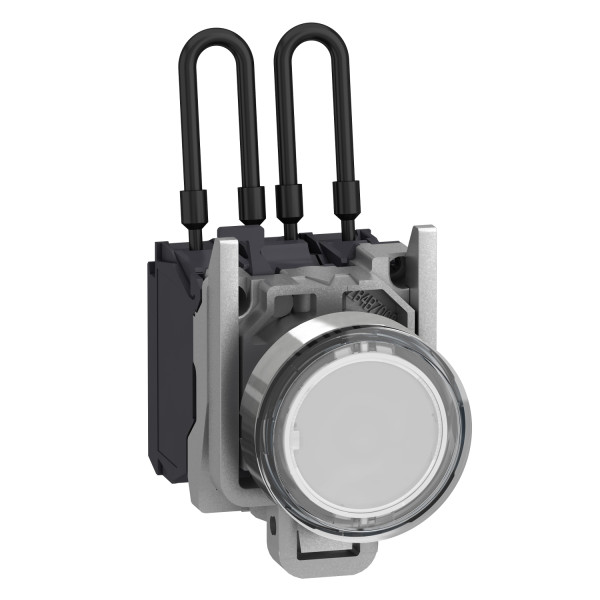 Harmony xb4 - voyant led - test lampe - blanc - Ø22 - 24vdc - racc vis étrier