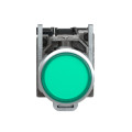 Harmony bt-pous lumineux vert Ø22 - impulsion - <=250 V - 1O+1F